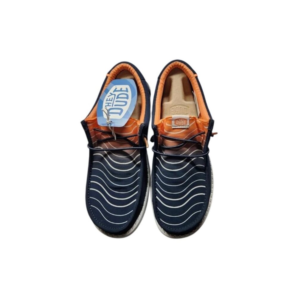 Hey Dude Men’s Wally Surf Waves Sneaker – Navy / Multi